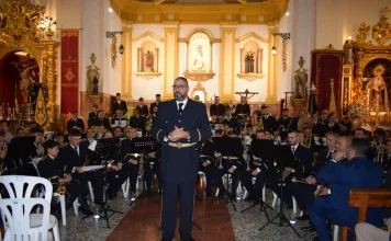 La Agrupación Musical de Nuestro Padre Jesús celebra un emotivo concierto en la Iglesia por el 75 aniversario de su bendición
