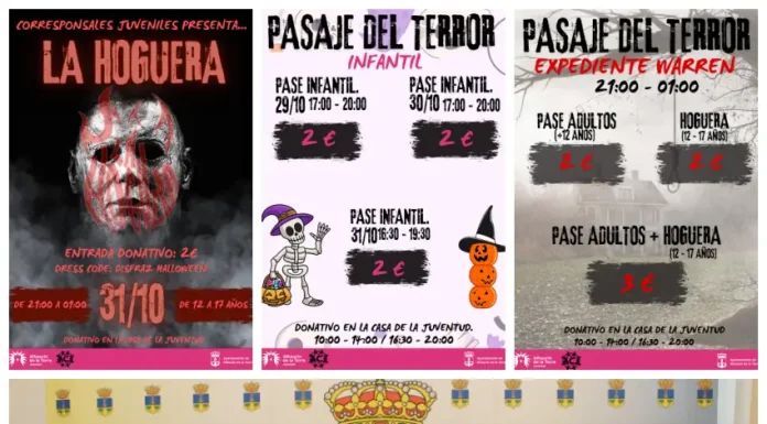 Pasajes del terror y otra fiesta de La Hoguera, actos por Halloween en la Casa de la Juventud