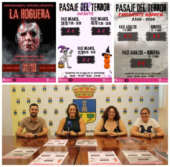 Pasajes del terror y otra fiesta de La Hoguera, actos por Halloween en la Casa de la Juventud