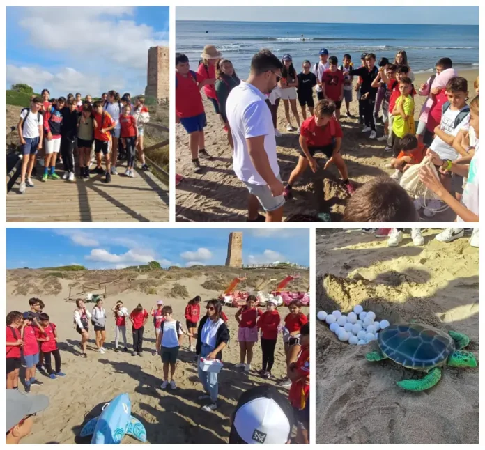 Estudiantes de Alhaurín de la Torre disfrutan de una jornada en las dunas de Cabopino