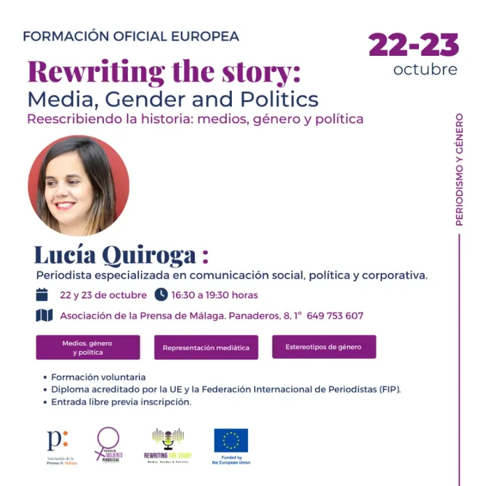 La APM acoge un taller de la Unión Europea sobre Periodismo y Género, los días 22 y 23 de octubre