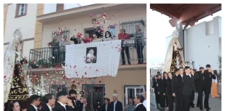 La Virgen de Luz y Ánimas preside un rosario en el día de su festividad