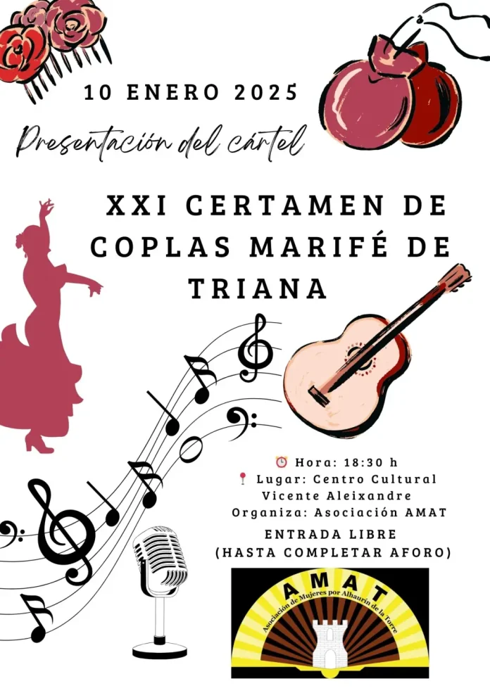 Alhaurín de la Torre presenta el cartel oficial del XXI Certamen Torre de Coplas Marifé de Triana