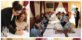 La Peña de la barriada ha albergado esta actividad, enmarcada dentro de este programa de dinamización del Área de Participación Ciudadana del Ayuntamiento y que ha sido impartida por la artista local Mari Carmen Cebrián MÁS INFORMACIÓN: Vecinalh, el ciclo organizado por el Área de Participación Ciudadana para dinamizar las barriadas y urbanizaciones del municipio, ha continuado su segunda edición este viernes y lo ha hecho en Zapata, concretamente en la sede social de su Peña. Allí, una veintena de personas ha disfrutado con un innovador y entretenido taller de pintura con la particularidad que se ha realizado con vino. La propuesta fue todo un éxito desde el momento de su anuncio y los participantes, tanto principiantes como personas ya expertas en el mundo del arte, han podido disfrutar con esta técnica que les ha impartido la licenciada en Historia del Arte y profesora de pintura, María del Carmen Cebrián. En concreto cada participante ha dispuesto de papel de acuarela para realizar sus trabajos utilizando la técnica conocida como 'Winerelle' en los que han usado vino tinto, rosado y blanco para dar forma a una flor que se ha tomado como modelo. Los colores resultantes han dependido del vino usado y su mezcla que proporciona distintas tonalidades. Esta actividad ha combinado arte y creatividad y en ella María del Carmen Cebrián ha expuesto sus trucos, consejos e ideas para que todos los alumnos y alumnas pudiesen ofrecer toda su arte. La empresa Vino y Eventos, que ya ha realizado talleres similares con los pintores Antonio Montiel y Andrés Mérida, ha puesto los distintos vinos que se han usado y catado así como una copa personalizada con el nombre de cada uno de los participantes. El alcalde, Joaquín Villanova, ha acudido a la cita acompañado por el concejal de Participación Ciudadana, Andrés García, así como la técnica del área, Ernestina Ortega. Villanova ha apoyado a todos los que han acudido al taller y se ha interesado por su trabajo y las técnicas que estaban utilizando, e incluso, se ha atrevido a dar unas pinceladas de arte en un trabajo. Además de utilizarlo para realizar arte, al finalizar el taller se ha podido degustar una copa de vino para brindar por el éxito del taller y cerrar de esa manera una tarde muy entretenida. El concejal de Participación Ciudadana ha afirmado que se trata de otro éxito de Vecinalh y ha destacado que ha sido una actividad "muy dinámica, atractiva y original". Vecinalh organiza un original y exitoso taller de pintura con vino en Zapata