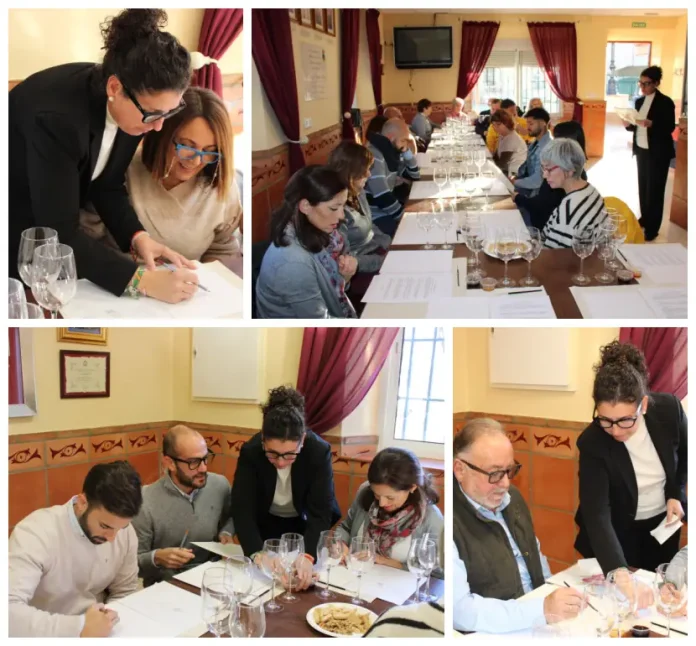 La Peña de la barriada ha albergado esta actividad, enmarcada dentro de este programa de dinamización del Área de Participación Ciudadana del Ayuntamiento y que ha sido impartida por la artista local Mari Carmen Cebrián MÁS INFORMACIÓN: Vecinalh, el ciclo organizado por el Área de Participación Ciudadana para dinamizar las barriadas y urbanizaciones del municipio, ha continuado su segunda edición este viernes y lo ha hecho en Zapata, concretamente en la sede social de su Peña. Allí, una veintena de personas ha disfrutado con un innovador y entretenido taller de pintura con la particularidad que se ha realizado con vino. La propuesta fue todo un éxito desde el momento de su anuncio y los participantes, tanto principiantes como personas ya expertas en el mundo del arte, han podido disfrutar con esta técnica que les ha impartido la licenciada en Historia del Arte y profesora de pintura, María del Carmen Cebrián. En concreto cada participante ha dispuesto de papel de acuarela para realizar sus trabajos utilizando la técnica conocida como 'Winerelle' en los que han usado vino tinto, rosado y blanco para dar forma a una flor que se ha tomado como modelo. Los colores resultantes han dependido del vino usado y su mezcla que proporciona distintas tonalidades. Esta actividad ha combinado arte y creatividad y en ella María del Carmen Cebrián ha expuesto sus trucos, consejos e ideas para que todos los alumnos y alumnas pudiesen ofrecer toda su arte. La empresa Vino y Eventos, que ya ha realizado talleres similares con los pintores Antonio Montiel y Andrés Mérida, ha puesto los distintos vinos que se han usado y catado así como una copa personalizada con el nombre de cada uno de los participantes. El alcalde, Joaquín Villanova, ha acudido a la cita acompañado por el concejal de Participación Ciudadana, Andrés García, así como la técnica del área, Ernestina Ortega. Villanova ha apoyado a todos los que han acudido al taller y se ha interesado por su trabajo y las técnicas que estaban utilizando, e incluso, se ha atrevido a dar unas pinceladas de arte en un trabajo. Además de utilizarlo para realizar arte, al finalizar el taller se ha podido degustar una copa de vino para brindar por el éxito del taller y cerrar de esa manera una tarde muy entretenida. El concejal de Participación Ciudadana ha afirmado que se trata de otro éxito de Vecinalh y ha destacado que ha sido una actividad "muy dinámica, atractiva y original". Vecinalh organiza un original y exitoso taller de pintura con vino en Zapata