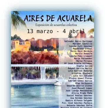 El Centro de Artes La Platea exhibirá la muestra colectiva ‘Aires de acuarela’