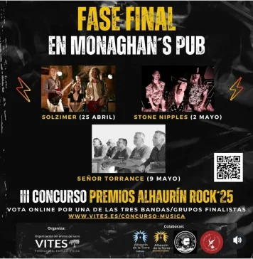 Tres grupos optan por hacerse con el primer premio del concurso Alhaurín Rock