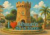 Ilustración tipo Ghibli inspirada en Alhaurín de la Torre