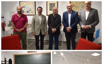 El pintor Cristóbal Toral visita el Museo Andaluz de la Educación