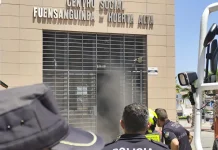 Rápida actuación de los servicios de emergencia ante un incendio en el Centro Social de Fuensanguínea