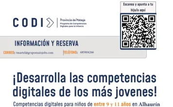Taller gratuito de competencias digitales para jóvenes de entre 9 y 11 años