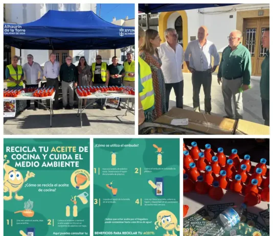 Alhaurín de la Torre cuadruplica las cifras de reciclaje de aceite vegetal usado