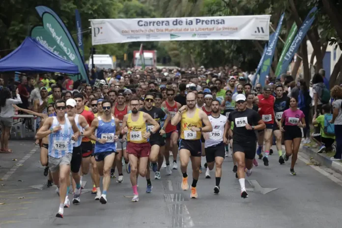 Más de 1.500 corredores reivindican en Málaga la libertad de prensa