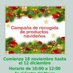 Campaña solidaria de productos navideños en el Centro del Mayor