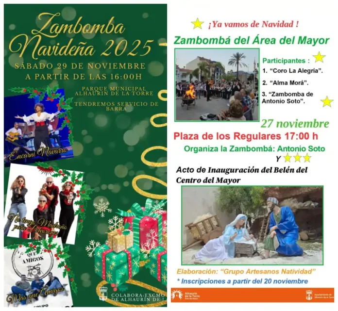 El Área del Mayor y los Verdes protagonizan las primeras zambombas navideñas