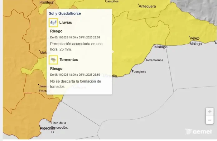 Alerta Naranja por lluvias: Activado el Plan Municipal de Emergencias y Recomendaciones oficiales a la población