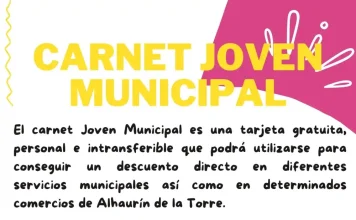Alhaurín de la Torre ofrecerá un carné joven con descuentos en negocios y actividades