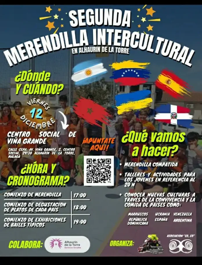 Alhaurín de la Torre acoge este viernes, día 12, la II Merendilla Intercultural Alhaurín de la Torre acoge este viernes, día 12, la II Merendilla Intercultural