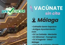 La Junta organiza una jornada de vacunación sin cita este sábado en centros comerciales