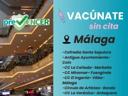 La Junta organiza una jornada de vacunación sin cita este sábado en centros comerciales