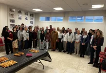 Merienda navideña del alumnado del curso de español para extranjeros