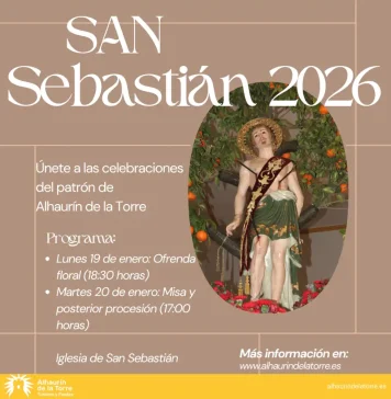 Alhaurín de la Torre celebra la semana que viene los actos en honor a San Sebastián