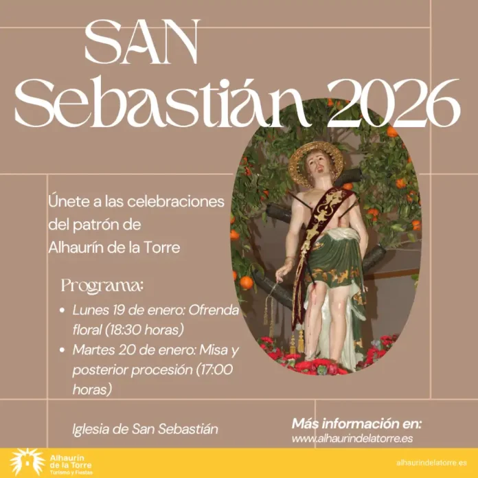 Alhaurín de la Torre celebra la semana que viene los actos en honor a San Sebastián