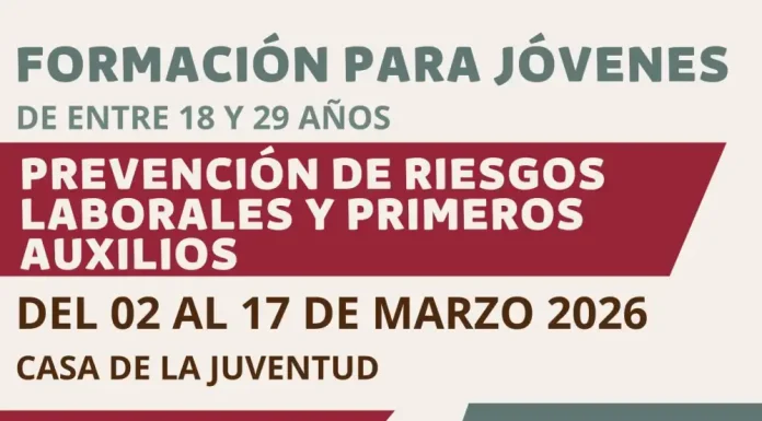 Curso incentivado para jóvenes sobre prevención y primeros auxilios