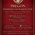 Este sábado, 28 de febrero, tendrá lugar el pregón del Domingo de Ramos Este sábado, 28 de febrero, tendrá lugar el pregón del Domingo de Ramos