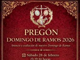 Este sábado, 28 de febrero, tendrá lugar el pregón del Domingo de Ramos Este sábado, 28 de febrero, tendrá lugar el pregón del Domingo de Ramos