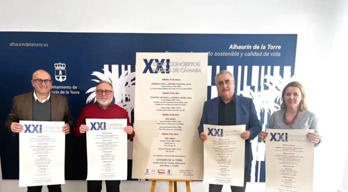 El Ciclo de Música de Cámara de Alhaurín de la Torre regresa del 21 de marzo al 9 de mayo El Ciclo de Música de Cámara de Alhaurín de la Torre regresa del 21 de marzo al 9 de mayo