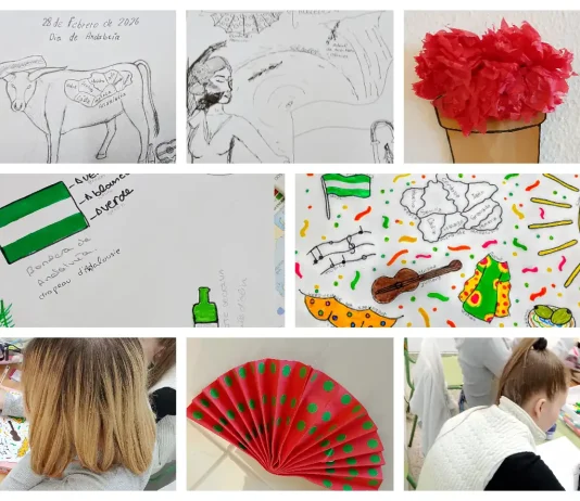 Proyectos de trabajo para el día de Andalucía año 2026 alumnado extranjero de Atal del instituto Juan Ramón Jiménez de Málaga, IES Galileo de Alhaurín de la Torre, IES Los Manantiales de Torremolinos