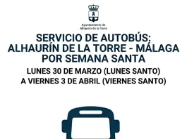 Servicio de autobús Alhaurín de la Torre – Málaga en Semana Santa