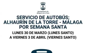 Servicio de autobús Alhaurín de la Torre – Málaga en Semana Santa