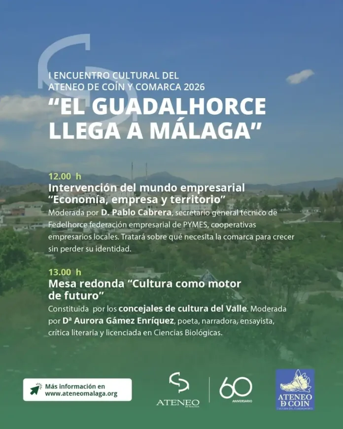 El Valle del Guadalhorce toma la palabra en el Ateneo de Málaga en un encuentro sobre su realidad empresarial