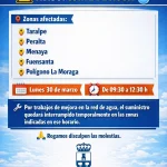 Corte de agua en varias zonas de Alhaurín de la Torre el lunes 30 de marzo