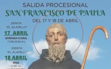 El sábado 18 de abril Alhaurín de la Torre celebra la procesión de San Francisco de Paula