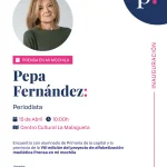 Pepa Fernández inaugura el 15 de abril la VIII edición del proyecto Prensa en mi mochila