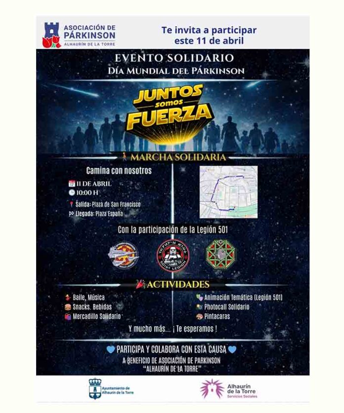 Star Wars, música, baile y talleres: así celebrará Alhaurín de la Torre el Día Mundial del Párkinson