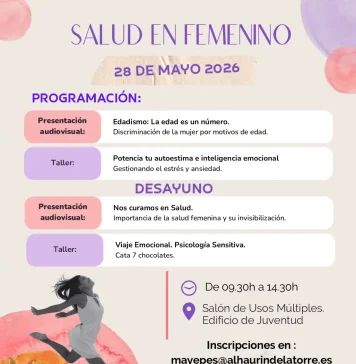 Taller ‘Salud en femenino’ el próximo 28 de mayo en Alhaurín de la Torre