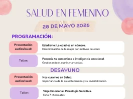 La Concejalía de Igualdad celebrará el taller ‘Salud en femenino’ el 28 de mayo