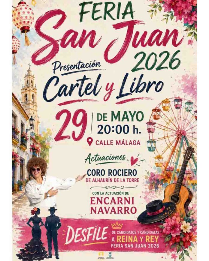 Este viernes, 29 de mayo, se presenta el cartel de la Feria de San Juan 2026