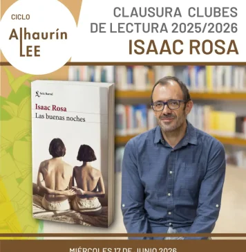 La Biblioteca cierra la temporada de clubes de lectura con un encuentro con Isaac Rosa