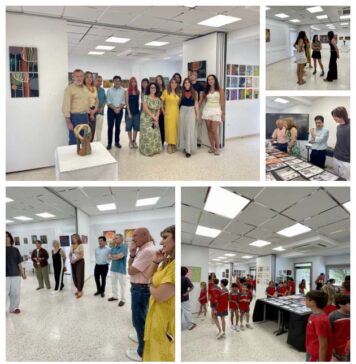 Alumnos de Arte de El Pinar presentan la exposición ‘Bosque Somos’ creada junto al pintor malagueño Fernando De la Rosa