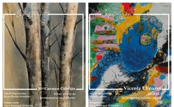 Los artistas locales Vicente Llinares y María del Carmen Cebrián vuelven a El Portón   