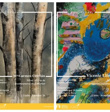 Los artistas locales Vicente Llinares y María del Carmen Cebrián vuelven a El Portón   