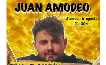El humor de Juan Amodeo regresa el próximo 6 de agosto a Alhaurín de la Torre     