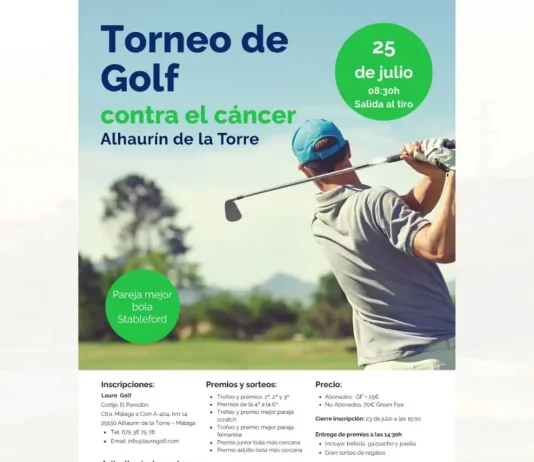 Alhaurín de la Torre impulsa el I Torneo de Golf Contra el Cáncer en Lauro Golf para recaudar fondos para la investigación