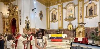 Alhaurín de la Torre celebra una misa en memoria de las víctimas de los terremotos de Venezuela
