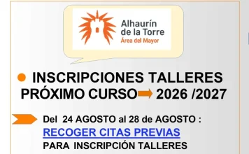 El 24 de agosto se abrirá el periodo de cita previa para inscribirse en los talleres del Área del Mayor